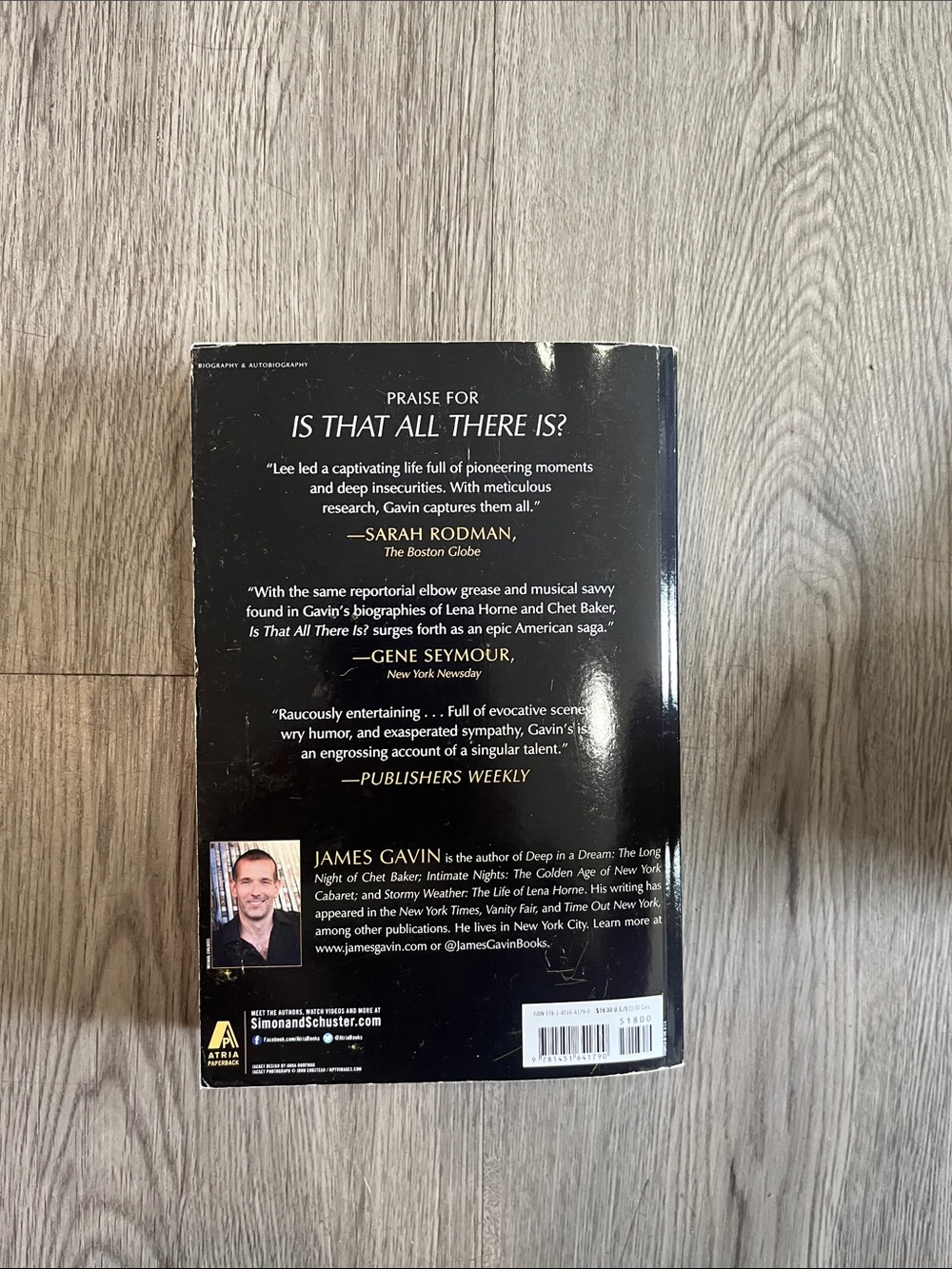Is That All There Is? by James Gavin - Black paperback Cover with Portrait - Picture 2 of 2